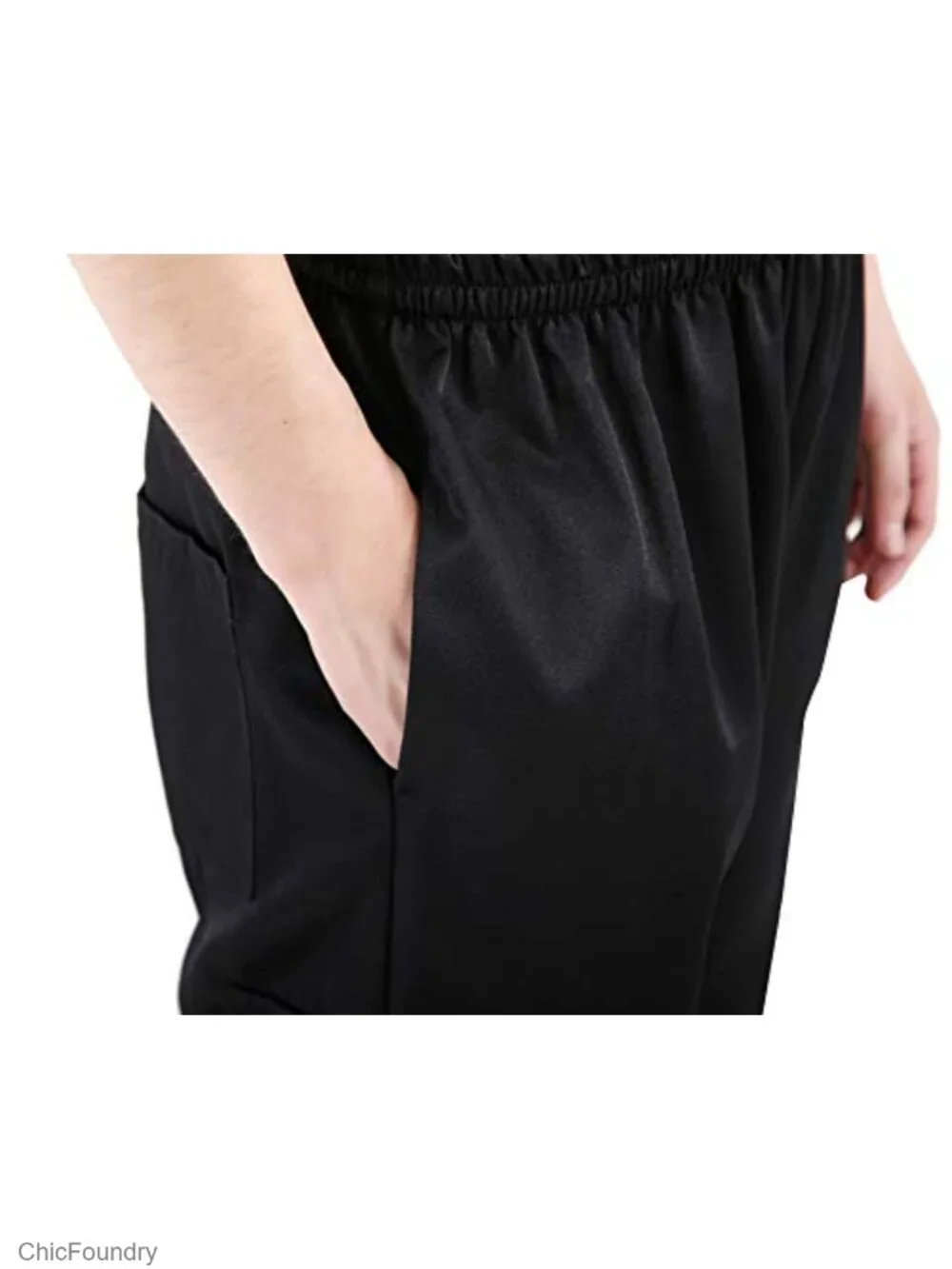 Baggy Cargo Chef Pants Floral Restaurant Work Loose Fit Polyester Unisex